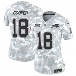 Women Buffalo Bills 18 Amari Cooper 2024 F U S E Arctic Camo Salute To Service Limited Stitched Football Jersey