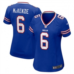 Women Buffalo Bills 6 Isaiah McKenzie Royal Stitched Game Jersey