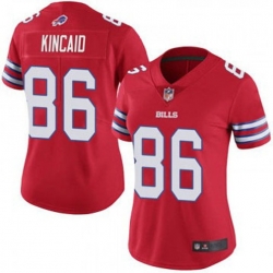 Women Buffalo Bills 86 Dalton Kincaid #86 Red Vapor Untouchable Limited Jersey