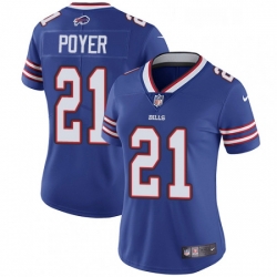 Womens Nike Buffalo Bills 21 Jordan Poyer Elite Royal Blue Team Color NFL Jersey