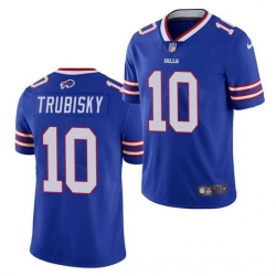 Youth Buffalo Bills 10 Mitchell Trubisky Blue Vapor Untouchable Limited Stitched Jersey 