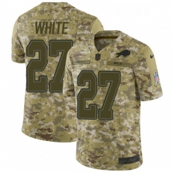 Youth Nike Buffalo Bills 27 TreDavious White Limited Camo 2018 Salute to Service NFL Jerse