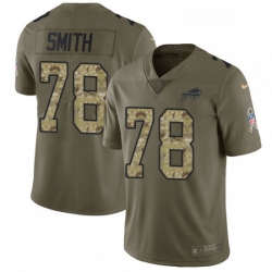 Youth Nike Buffalo Bills 78 Bruce Smith Limited OliveCamo 2017 Salute to Service NFL Jersey