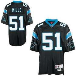 Carolina Panthers 51 Sam Mills Premier Throwback Jersey black