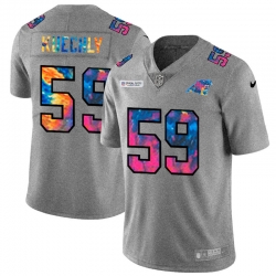 Carolina Panthers 59 Luke Kuechly Men Nike Multi Color 2020 NFL Crucial Catch NFL Jersey Greyheather