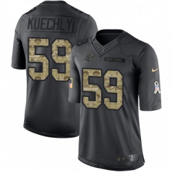 Mens Nike Carolina Panthers 59 Luke Kuechly Limited Black 2016 Salute to Service NFL Jersey