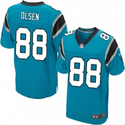 Mens Nike Carolina Panthers 88 Greg Olsen Elite Blue Alternate NFL Jersey