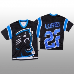 NFL Carolina Panthers 22 Christian McCaffrey Black Men Mitchell  26 Nell Big Face Fashion Limited NFL Jersey