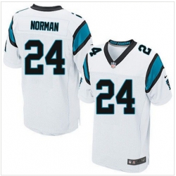 Nike Carolina Panthers #24 Josh Norman White Mens Stitched NFL Elite Jersey