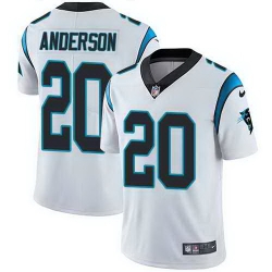 Nike Panthers 20 C J Anderson White Vapor Untouchable Limited Jersey