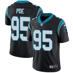 Nike Panthers #95 Dontari Poe Black Team Color Mens Stitched NFL Vapor Untouchable Limited Jersey