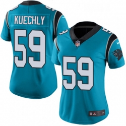 Womens Nike Carolina Panthers 59 Luke Kuechly Blue Alternate Vapor Untouchable Limited Player NFL Jersey