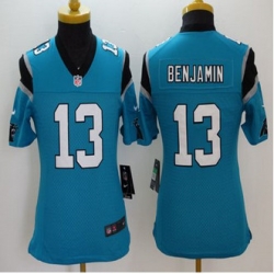 Youth new Panthers #13 Kelvin Benjamin Blue Alternate Stitched NFL Limited Jersey