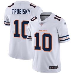 Bears 10 Mitchell Trubisky White Mens Stitched Football Limited Team Logo Fashion Jersey