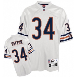 Chicago Bears 34 Walter Payton Premier Throwback white Color mitchellandness Jersey