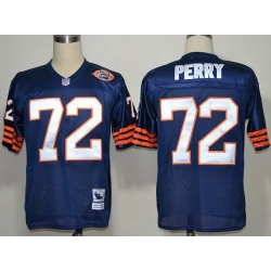 Chicago Bears 72 William Perry Blue Throwback NFL Jerseys