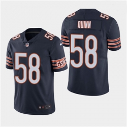 Men Chicago Bears  58 Robert Quinn Vapor Untouchable Limited Navy Jersey