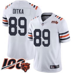 Men Chicago Bears 89 Mike Ditka White 100th Season Limited Football Jersey