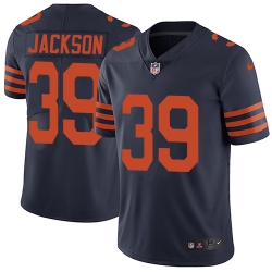 Men Nike Bears #39 Eddie Jackson Navy Blue Alternate Stitched NFL Vapor Untouchable Limited Jersey