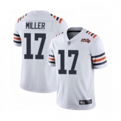 Mens Chicago Bears 17 Anthony Miller White 100th Season Limited Football Jersey