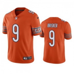 Men's Chicago Bears #9 Jaquan Brisker Orange Vapor untouchable Limited Stitched Jersey