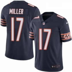 Mens Nike Chicago Bears 17 Anthony Miller Navy Blue Team Color Vapor Untouchable Limited Player NFL Jersey