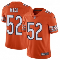 Mens Nike Chicago Bears 52 Khalil Mack Orange Alternate Vapor Untouchable Limited Player NFL Jersey