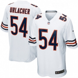 Mens Nike Chicago Bears 54 Brian Urlacher Game White NFL Jersey