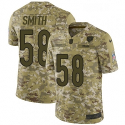 Mens Nike Chicago Bears 58 Roquan Smith Limited Camo 2018 Salute to Service NFL Jersey