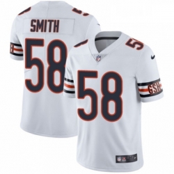 Mens Nike Chicago Bears 58 Roquan Smith White Vapor Untouchable Limited Player NFL Jersey