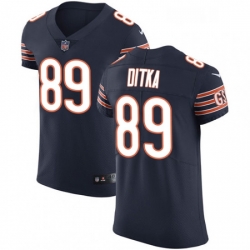 Mens Nike Chicago Bears 89 Mike Ditka Navy Blue Team Color Vapor Untouchable Elite Player NFL Jersey