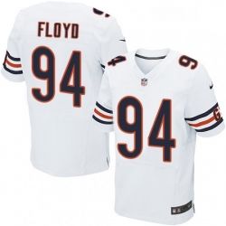 Mens Nike Chicago Bears 94 Leonard Floyd Elite White NFL Jersey