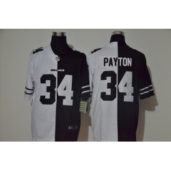 Nike Bears 34 Walter Payton Black And White Split Vapor Untouchable Limited Jersey