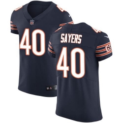 Nike Bears #40 Gale Sayers Navy Blue Team Color Mens Stitched NFL Vapor Untouchable Elite Jersey