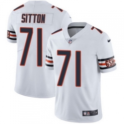 Nike Bears #71 Josh Sitton White Mens Stitched NFL Vapor Untouchable Limited Jersey