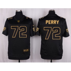 Nike Bears #72 William Perry Black Mens Stitched NFL Elite Pro Line Gold Collection Jersey