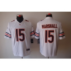 Nike Chicago Bears 15 Brandon Marshall White Limited NFL Jersey