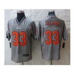 Nike Chicago Bears 33 Charles Tillman Grey Elite Vapor NFL Jersey