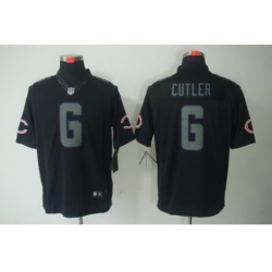 Nike Chicago Bears 6 Jay Cutler Black Limited Impact NFL Jersey