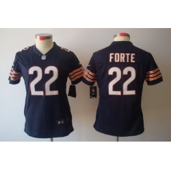 Women Nike Chicago Bears 22 Forte Blue[Women's NIKE LIMITED Jersey]