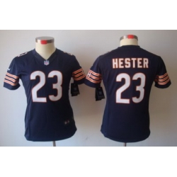 Women Nike Chicago Bears 23 Hester Blue Color[NIKE LIMITED Jersey]