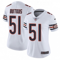 Womens Nike Chicago Bears 51 Dick Butkus White Vapor Untouchable Limited Player NFL Jersey