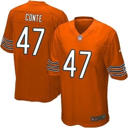 Nike NFL Chicago Bears #47 Chris Conte Orange Youth Limited Alternate Jersey