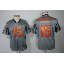 Nike Youth Chicago Bears #15 Brandon Marshall[Youth Grey Shadow Elite Jerseys]