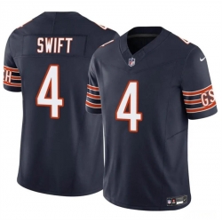 Youth Chicago Bears 4 D'Andre Swift Navy 2023 F U S E  Vapor Stitched Football Jersey