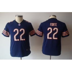 Youth Nike Youth Kids nfl chicago bears #22 matt forte blue jerseys