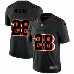 Cincinnati Bengals 28 Joe Mixon Men Nike Team Logo Dual Overlap Limited NFL Jersey Black