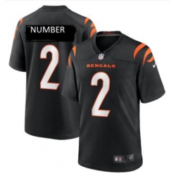 Men Cincinati Bengals #2 Number Black Vapor Limited Jersey