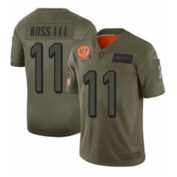 Men Cincinnati Bengals 11 John Ross Limited Camo 2019 Salute to Service Football Jersey