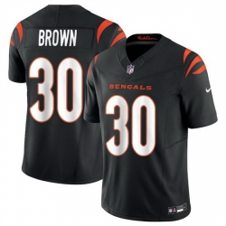 Men Cincinnati Bengals 30 Chase Brown Black 2024 F U S E Vapor Untouchable Limited Stitched Jersey